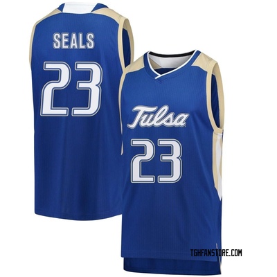 Men's Ari Seals Tulsa Golden Hurricane Replica Basketball Jersey - Royal