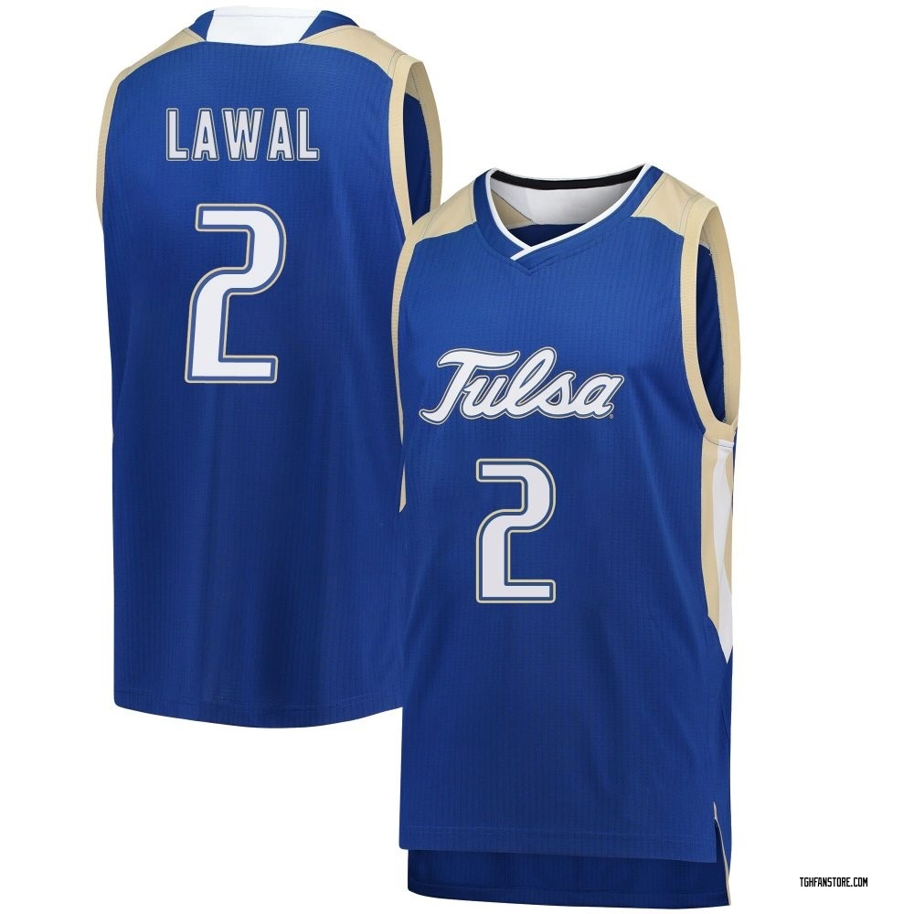 Men's Jaylen Lawal Tulsa Golden Hurricane Replica Basketball Jersey - Royal