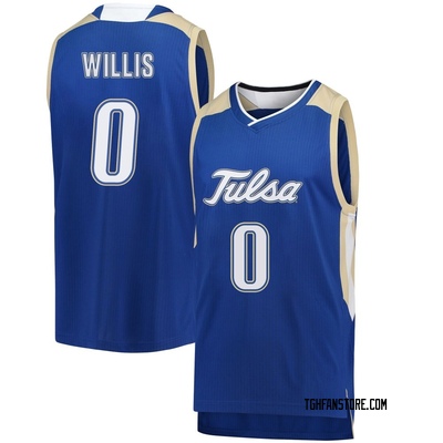 Men's Keaston Willis Tulsa Golden Hurricane Replica Basketball Jersey - Royal