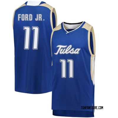 Men's Terrance Ford Jr. Tulsa Golden Hurricane Replica Basketball Jersey - Royal