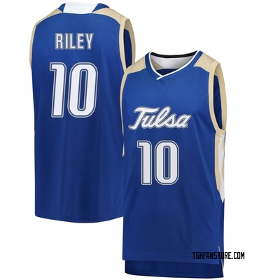 Men's Tylen Riley Tulsa Golden Hurricane Replica Basketball Jersey - Royal