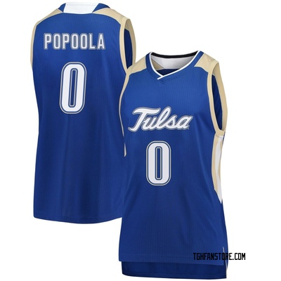 Women's Ade Popoola Tulsa Golden Hurricane Replica Basketball Jersey - Royal