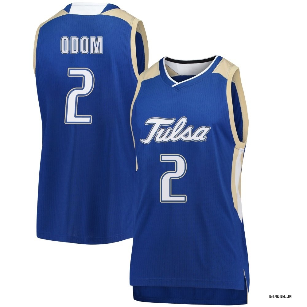 Women's Dwon Odom Tulsa Golden Hurricane Replica Basketball Jersey - Royal