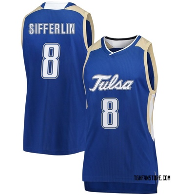 Women's Leon Sifferlin Tulsa Golden Hurricane Replica Basketball Jersey - Royal