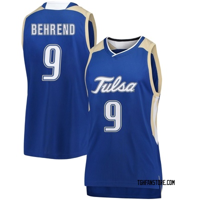 Women's Tyler Behrend Tulsa Golden Hurricane Replica Basketball Jersey - Royal