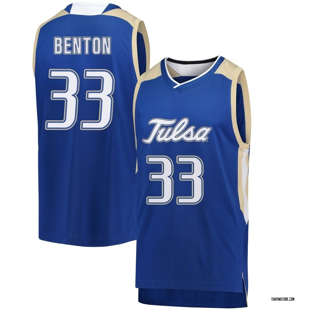 Youth Carter Benton Tulsa Golden Hurricane Replica Basketball Jersey - Royal