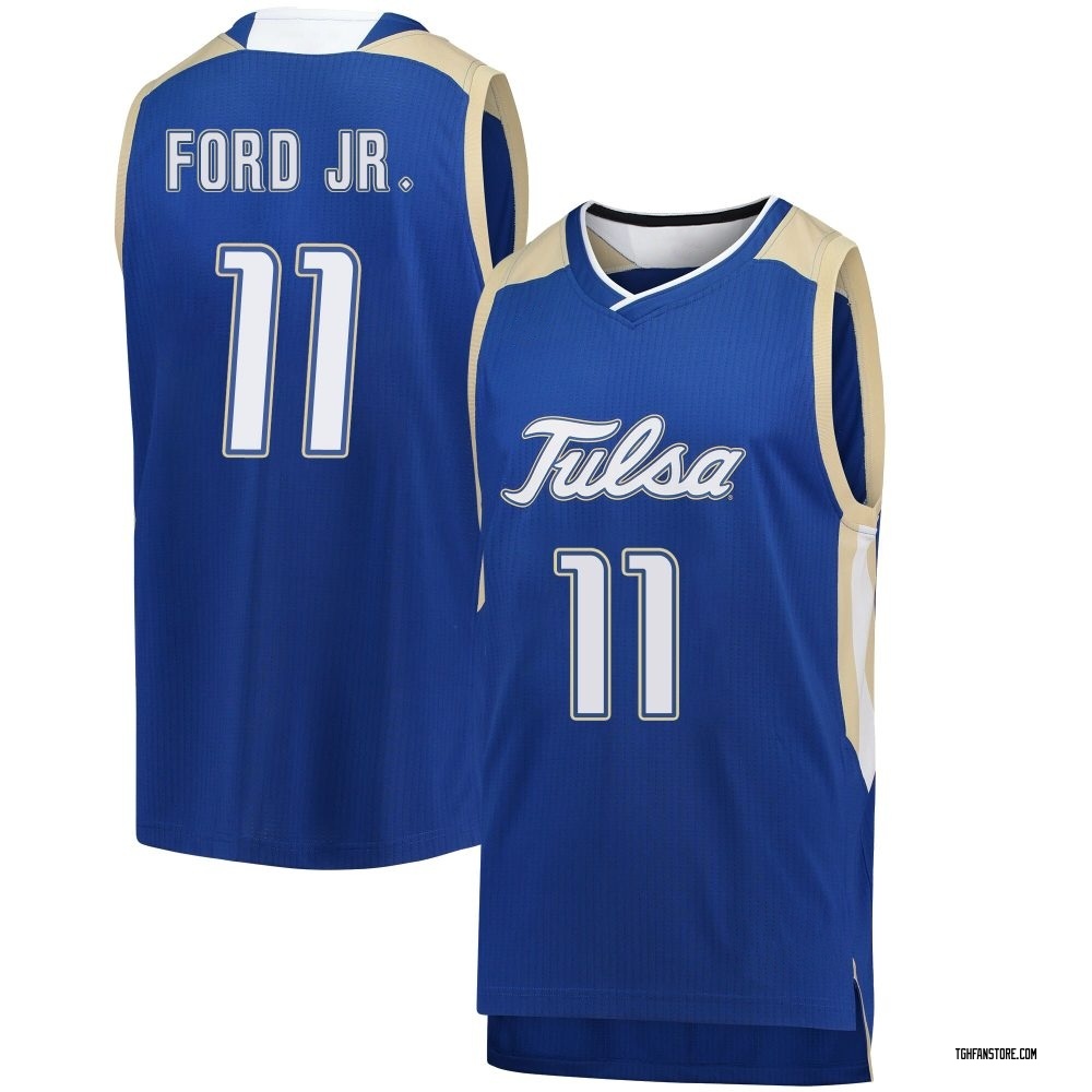 Youth Terrance Ford Jr. Tulsa Golden Hurricane Replica Basketball Jersey - Royal