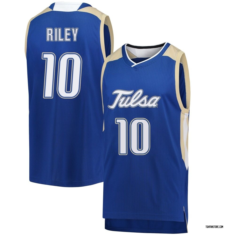 Youth Tylen Riley Tulsa Golden Hurricane Replica Basketball Jersey - Royal