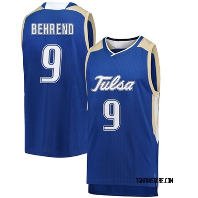 Youth Tyler Behrend Tulsa Golden Hurricane Replica Basketball Jersey - Royal